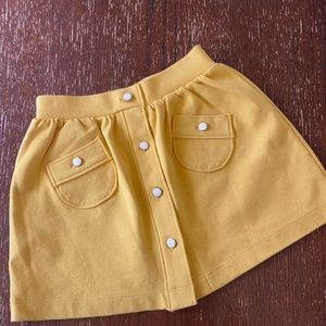 Janie and Jack size 3 yellow gold skirt